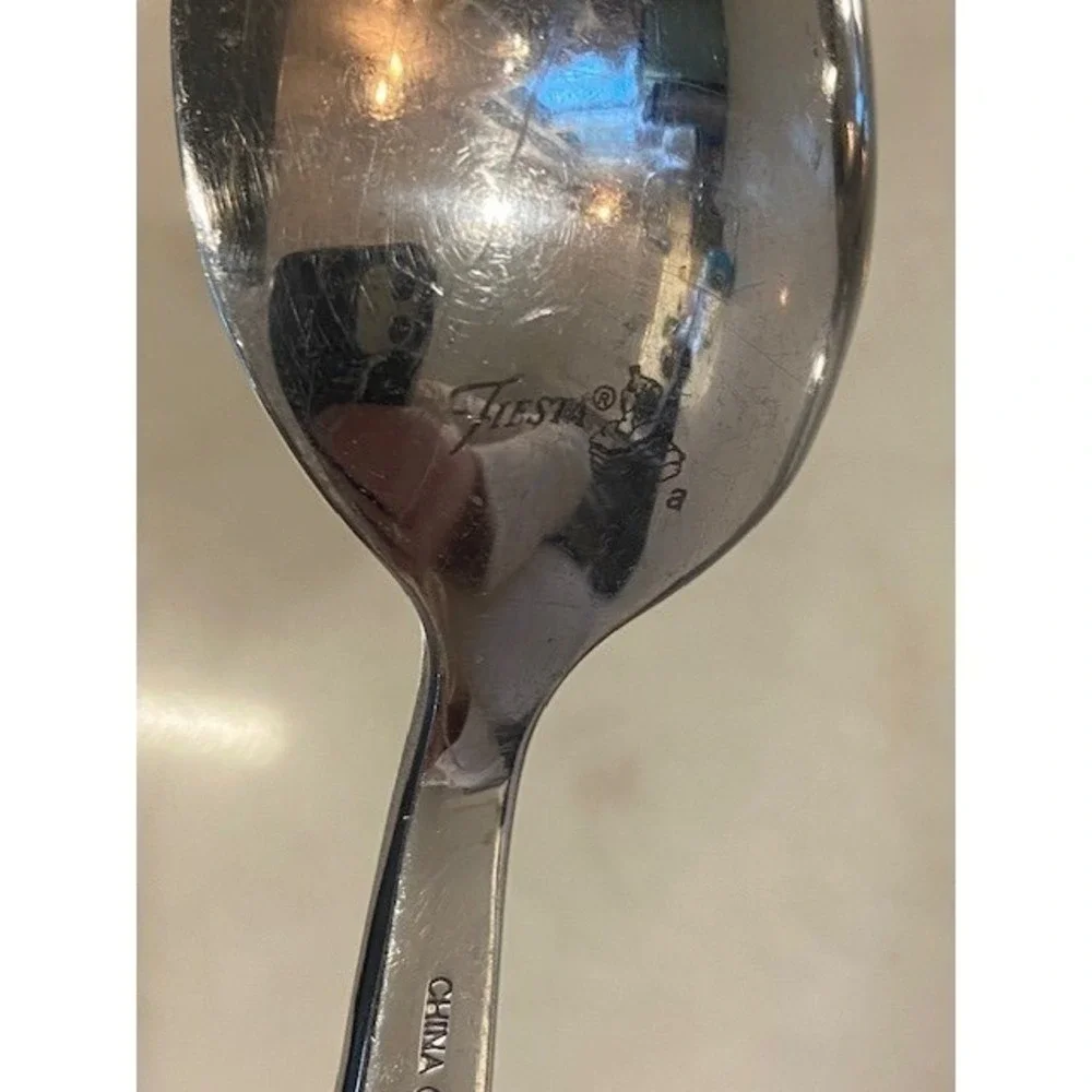 Fiesta Celebration Rainbow Stripe Tablespoons Stainless Steel Set of 2 8 Inch